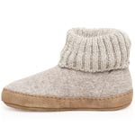 Gottstein - Alpine Boot LE - Kinder Hüttenschuhe mit Ledersohle - Beigemele – Bild 3