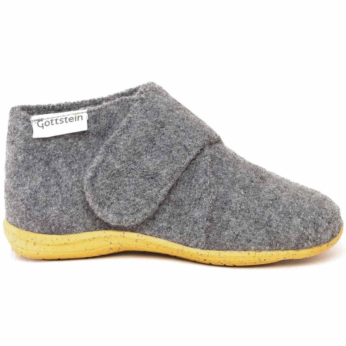 Gottstein - Alpine Racer RU - Kleinkinder Hausschuhe aus Wollfilz - Grau (Grey)