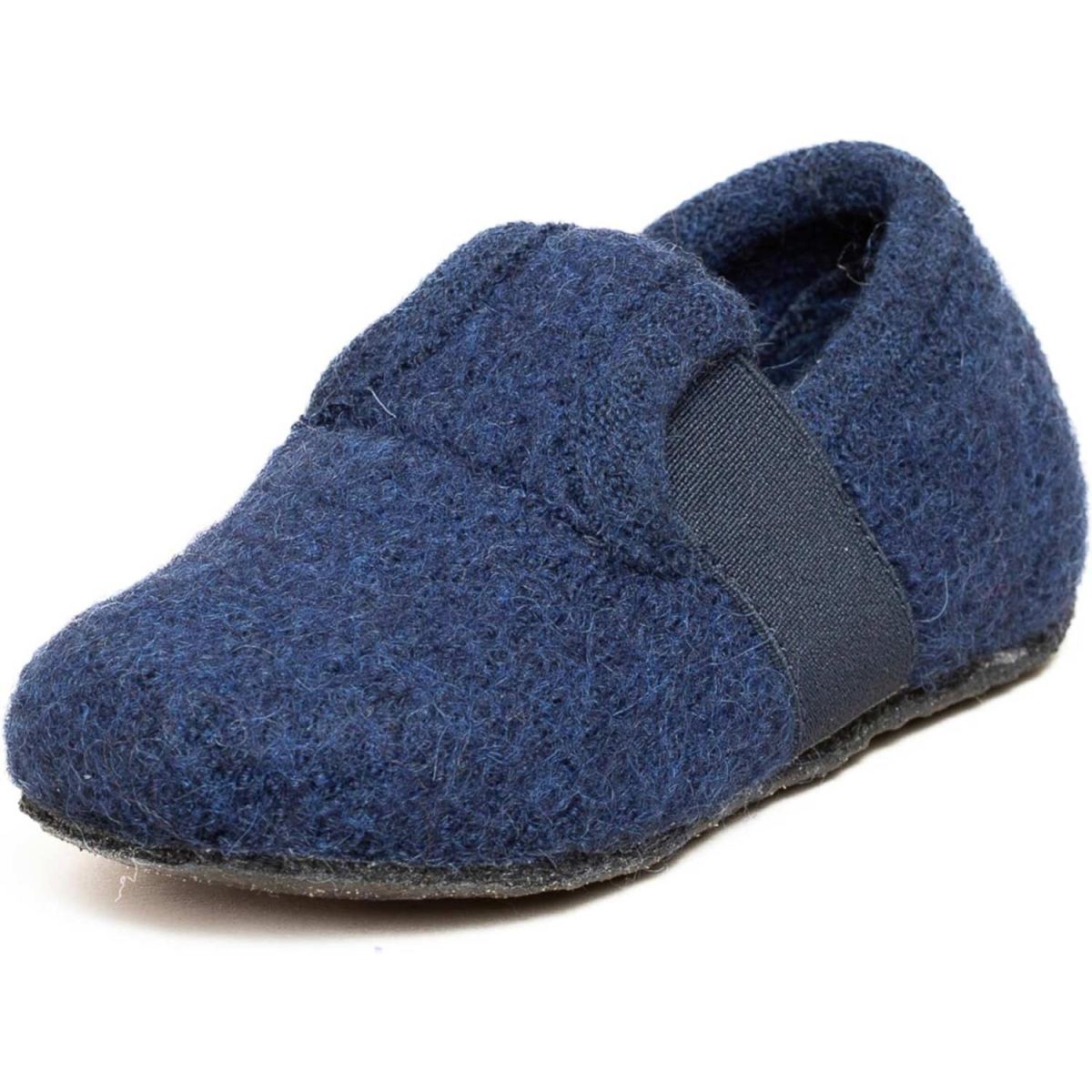 Gottstein - Alpine Runner - Kinder Hausschuhe aus Schurwolle - Dunkelblau (Ink Blue Mele)