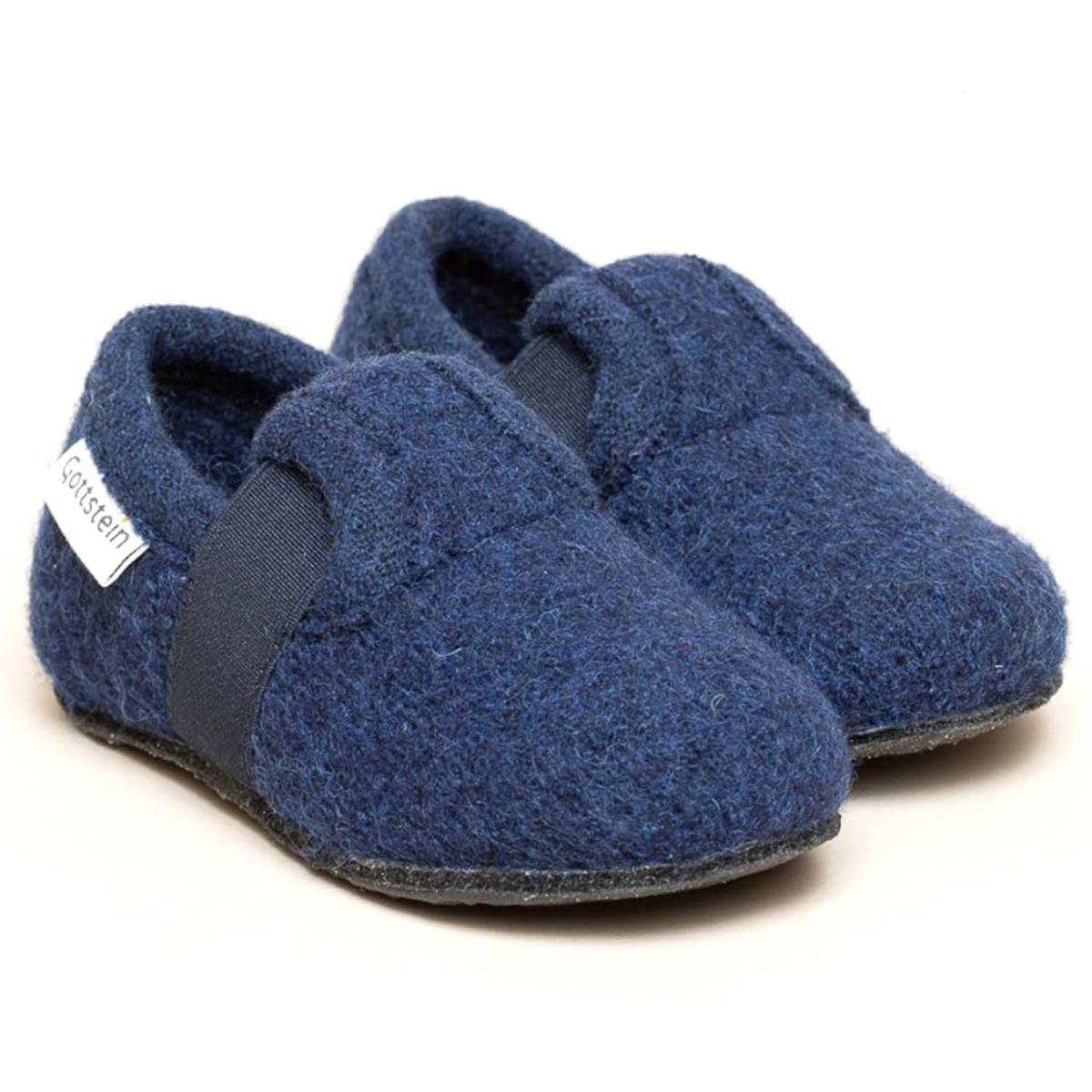 Gottstein - Alpine Runner - Kinder Hausschuhe aus Schurwolle - Dunkelblau (Ink Blue Mele) – Bild 3
