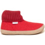Gottstein - Dakota - Damen Hüttenschuhe mit Ledersohle - Rot (Rubin)