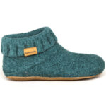 Gottstein - Knit Boot - Unisex Wollstrick-Hüttenschuhe - Grünmele