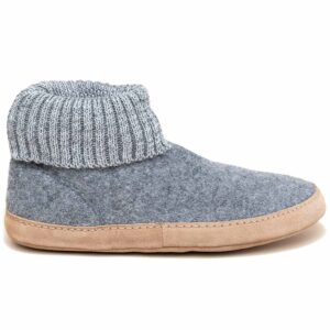 Gottstein - Dakota - Unisex Hüttenschuhe mit Ledersohle - Grau (Grey)