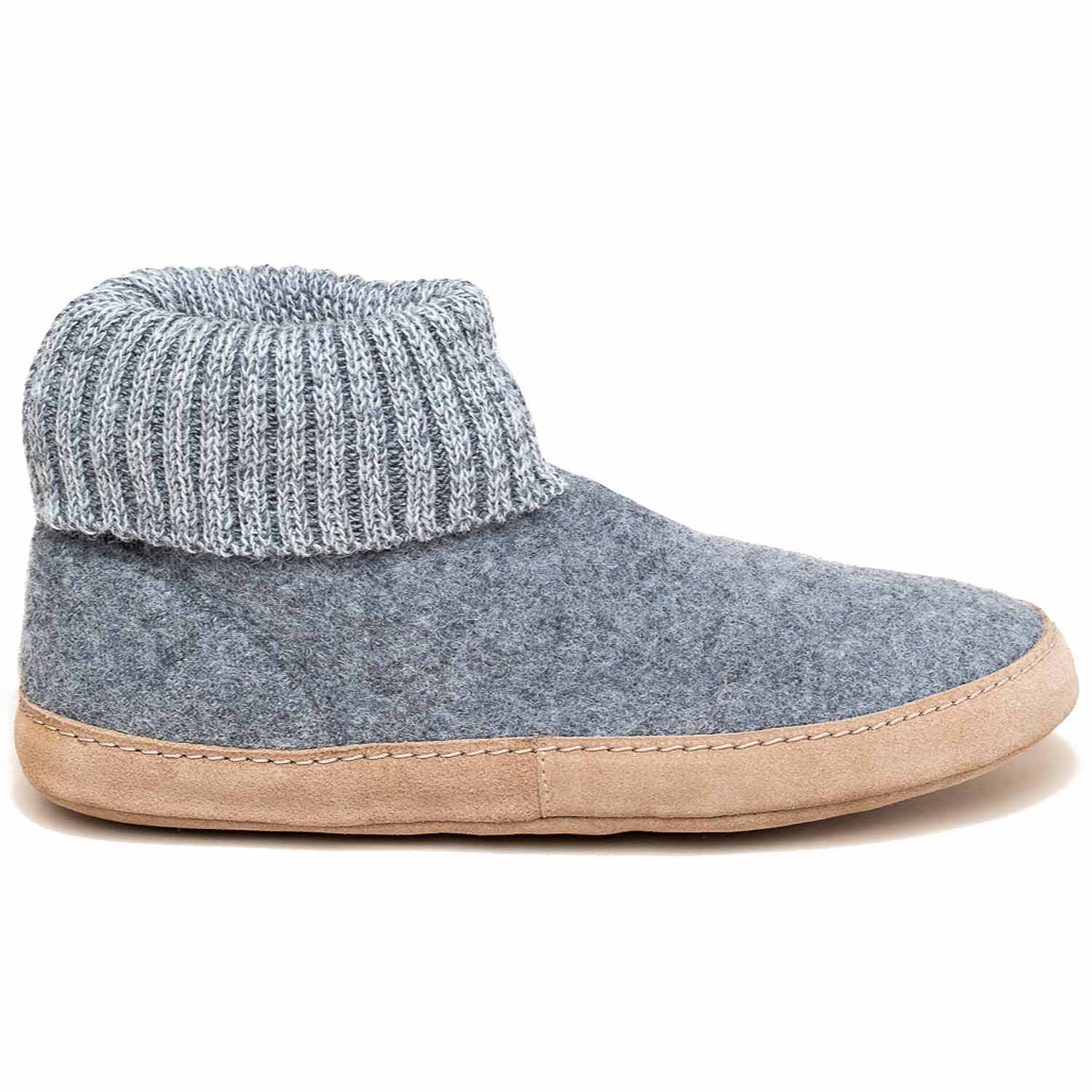Gottstein - Dakota - Unisex Hüttenschuhe mit Ledersohle - Grau (Grey)