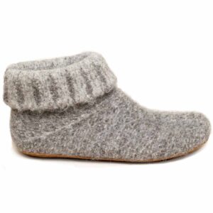 Gottstein - Knit Boot Alpaka - Unisex Hüttenschuhe aus Alpakawolle - Grau (Grey)