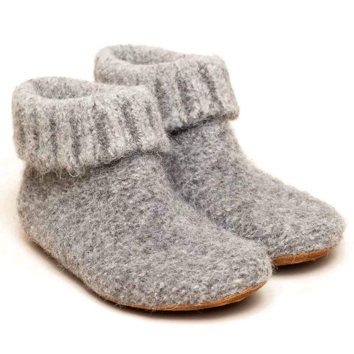 Gottstein - Knit Boot Alpaka - Unisex Hüttenschuhe aus Alpakawolle - Grau (Grey) – Bild 4
