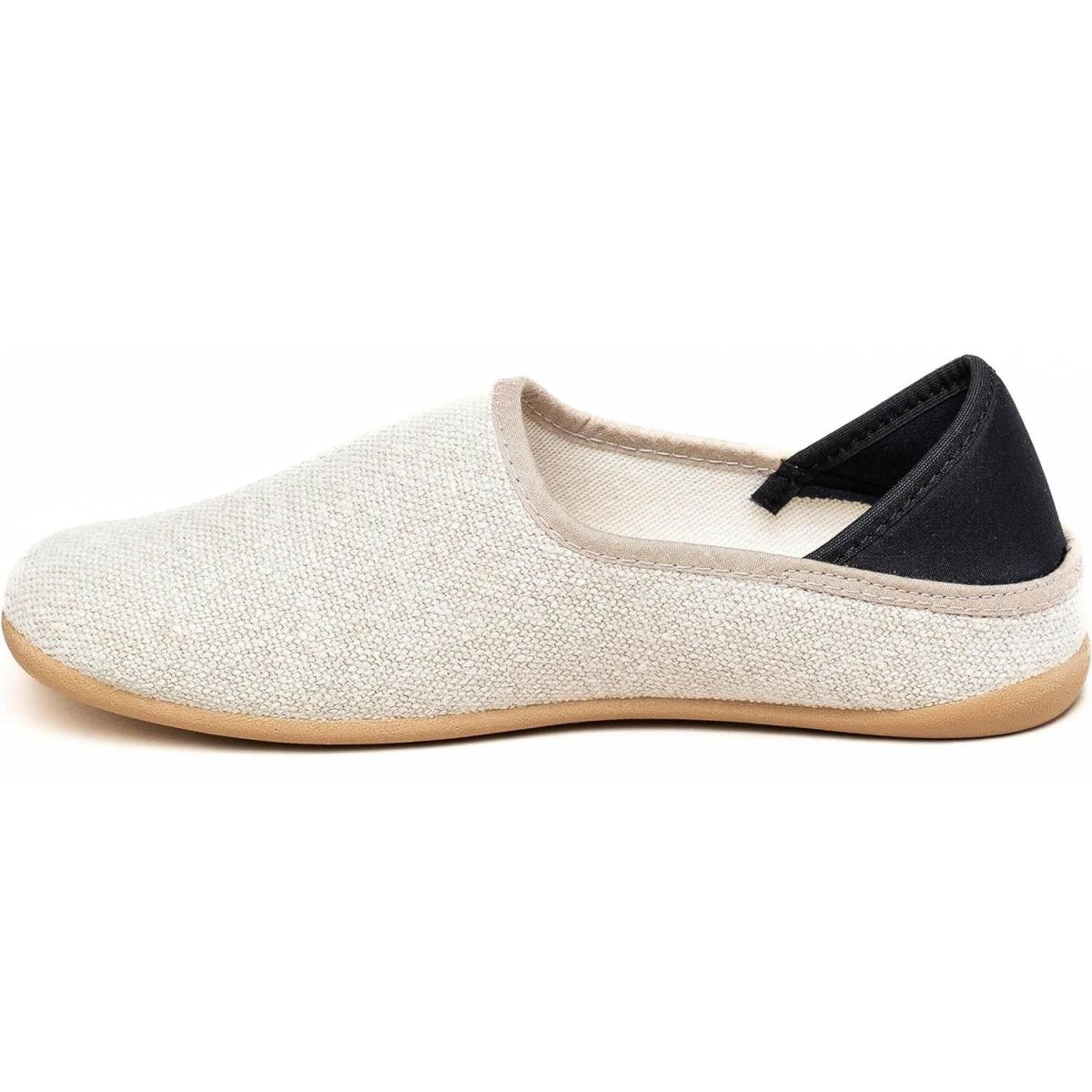Gottstein - Linen Slip-on - Unisex Leinenhausschuh mit Gummisohle - Beige – Bild 3