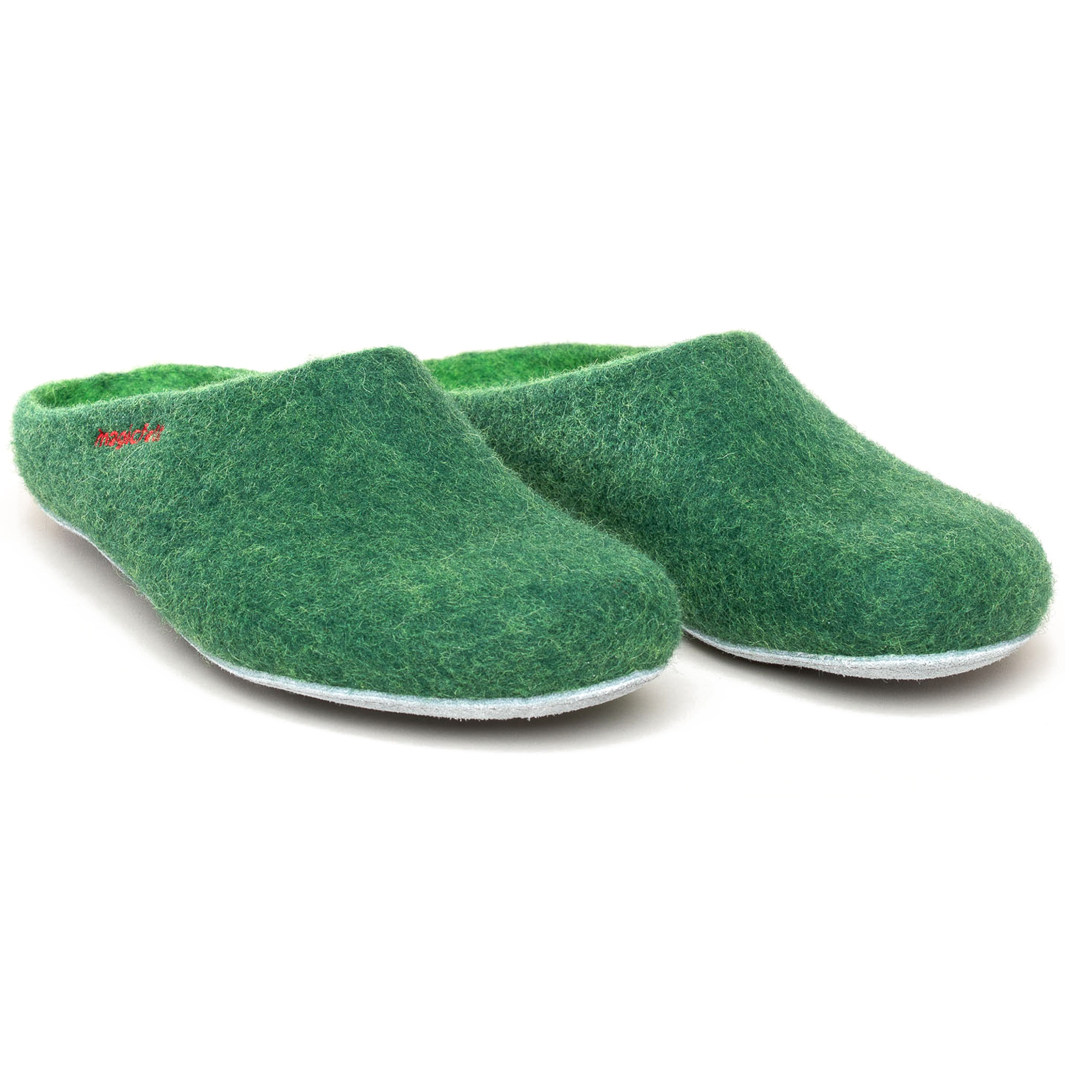 Gottstein - Magicfelt 701 - Unisex Wollfilz-Pantoffel - Dunkelgrün (Dark Green) – Bild 2