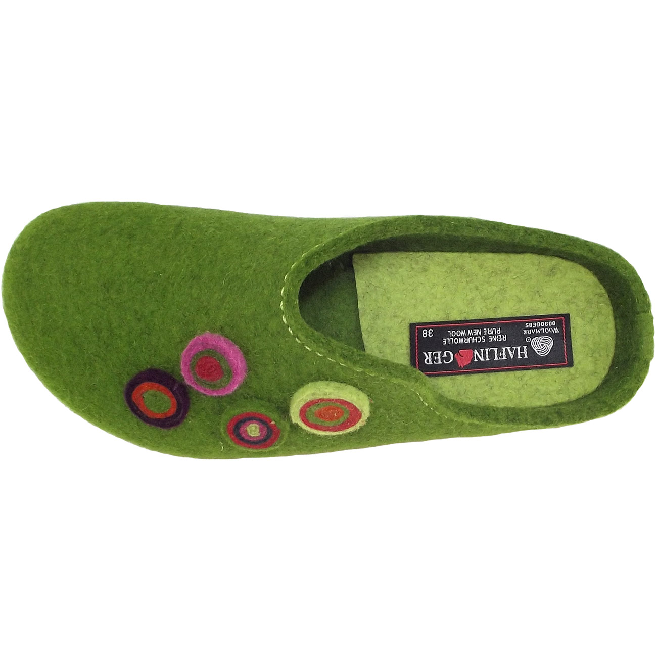 Haflinger - Grizzly Kanon - Damen Pantoffeln - Grasgrün – Bild 2