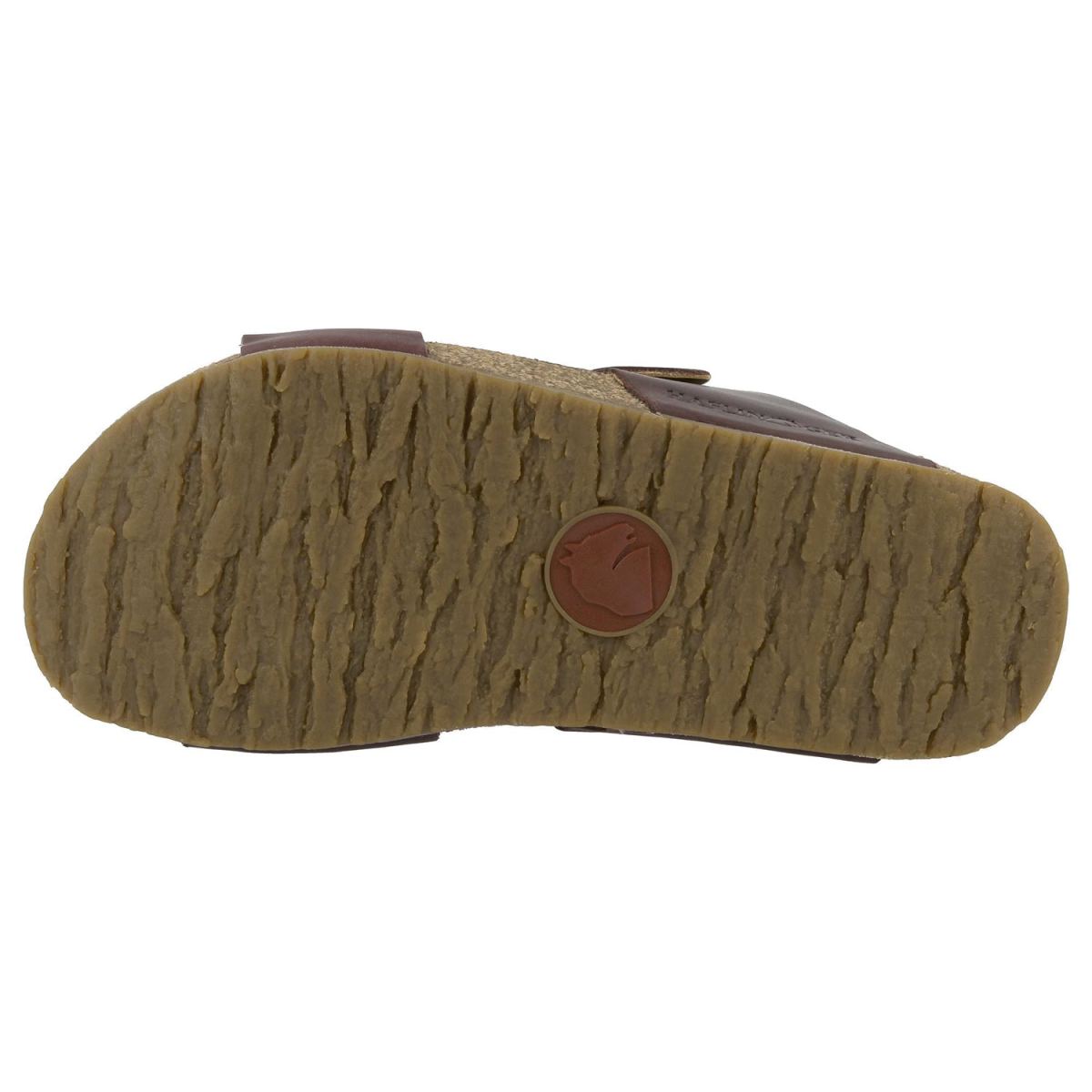Haflinger - Bio Andrea - Unisex Leder-Pantolette mit Korkfußbett - Braun Country – Bild 6