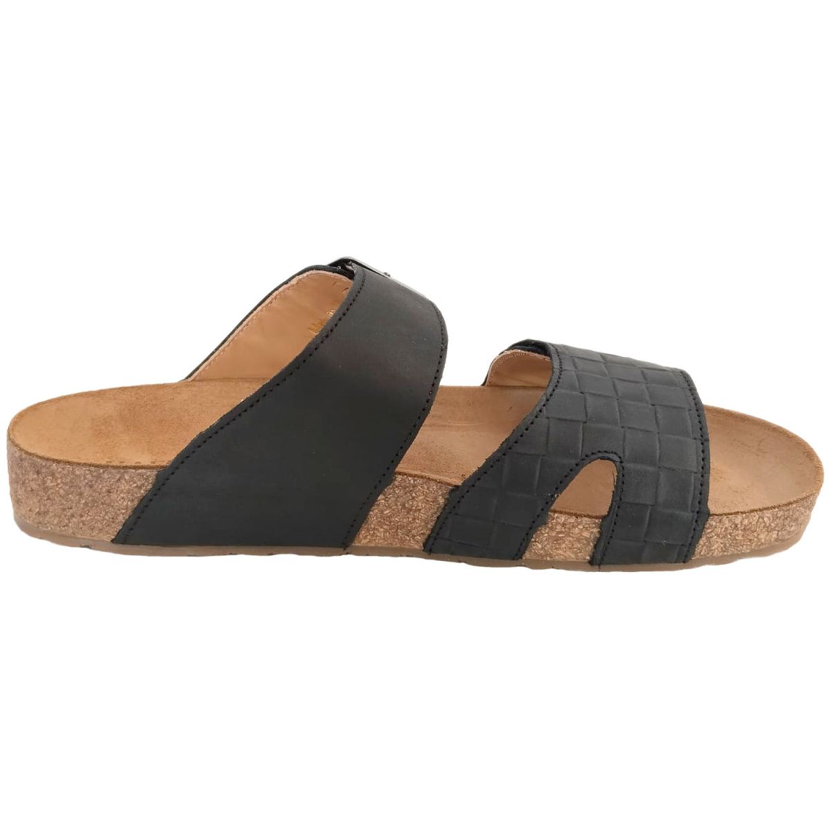 Haflinger - Bio Aria - Damen Klett-Sandale mit Korkfußbett - Schwarz – Bild 2