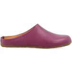 Haflinger - Everest Basico - Damen Leder-Pantoffel mit Fußbett - Weinrot (Kardinal)