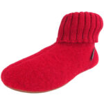Haflinger - Everest Karlos - Unisex Hüttenschuhe - rot (rubin)