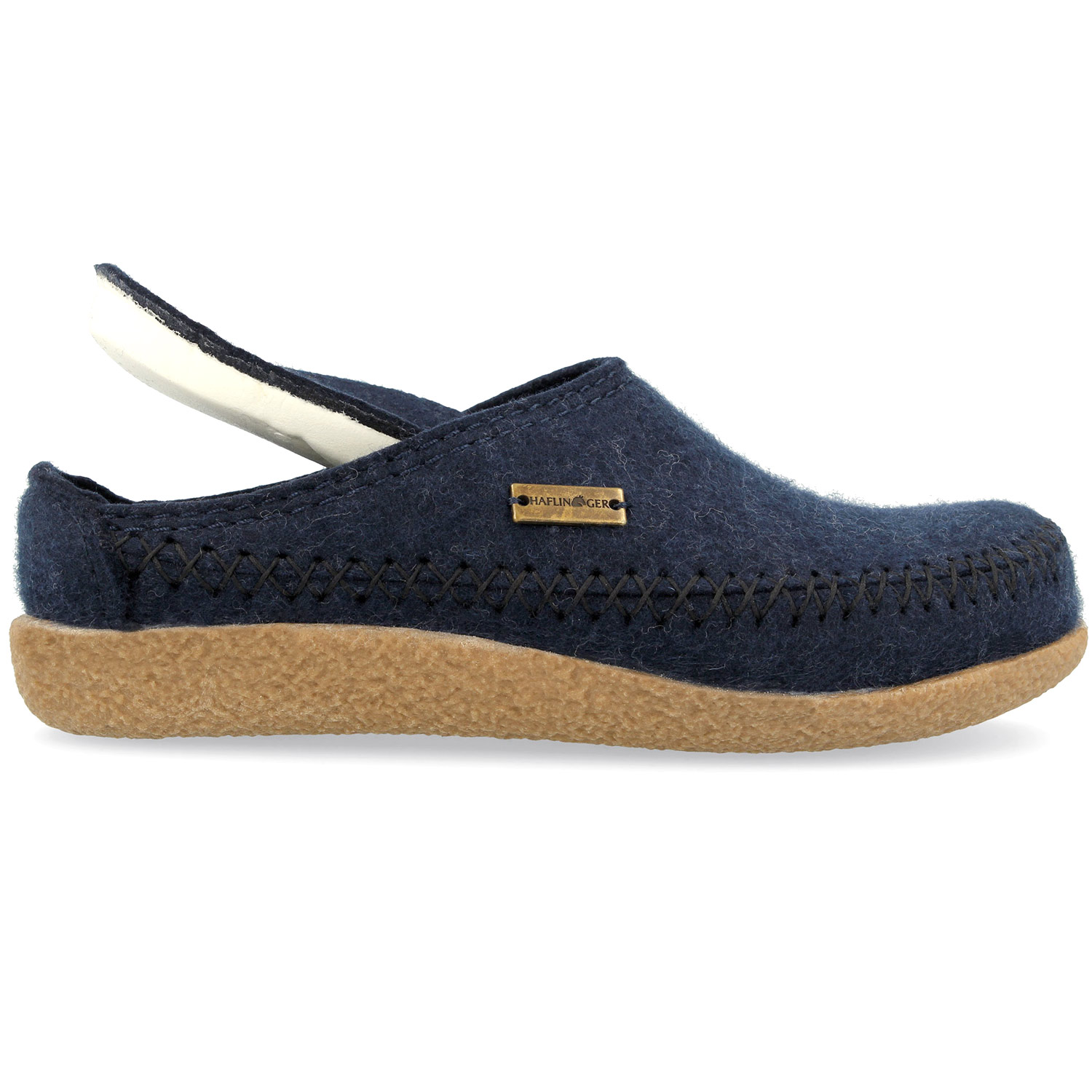 Haflinger - Blizzard Credo - Unisex Filz-Pantoffeln - Dunkelblau (Kapitän) – Bild 2