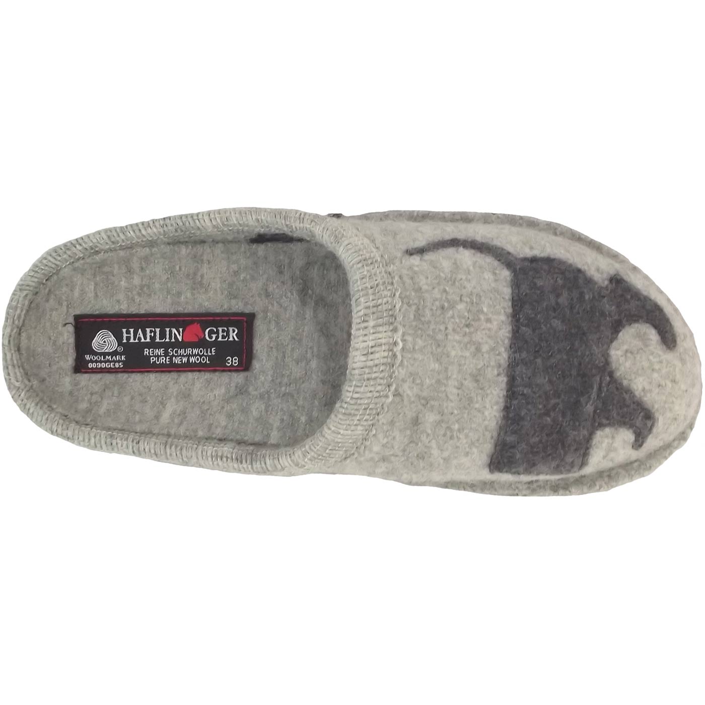 Haflinger - Flair Dackel - Damen Hauspantoffeln - grau (steingraumeliert) – Bild 3
