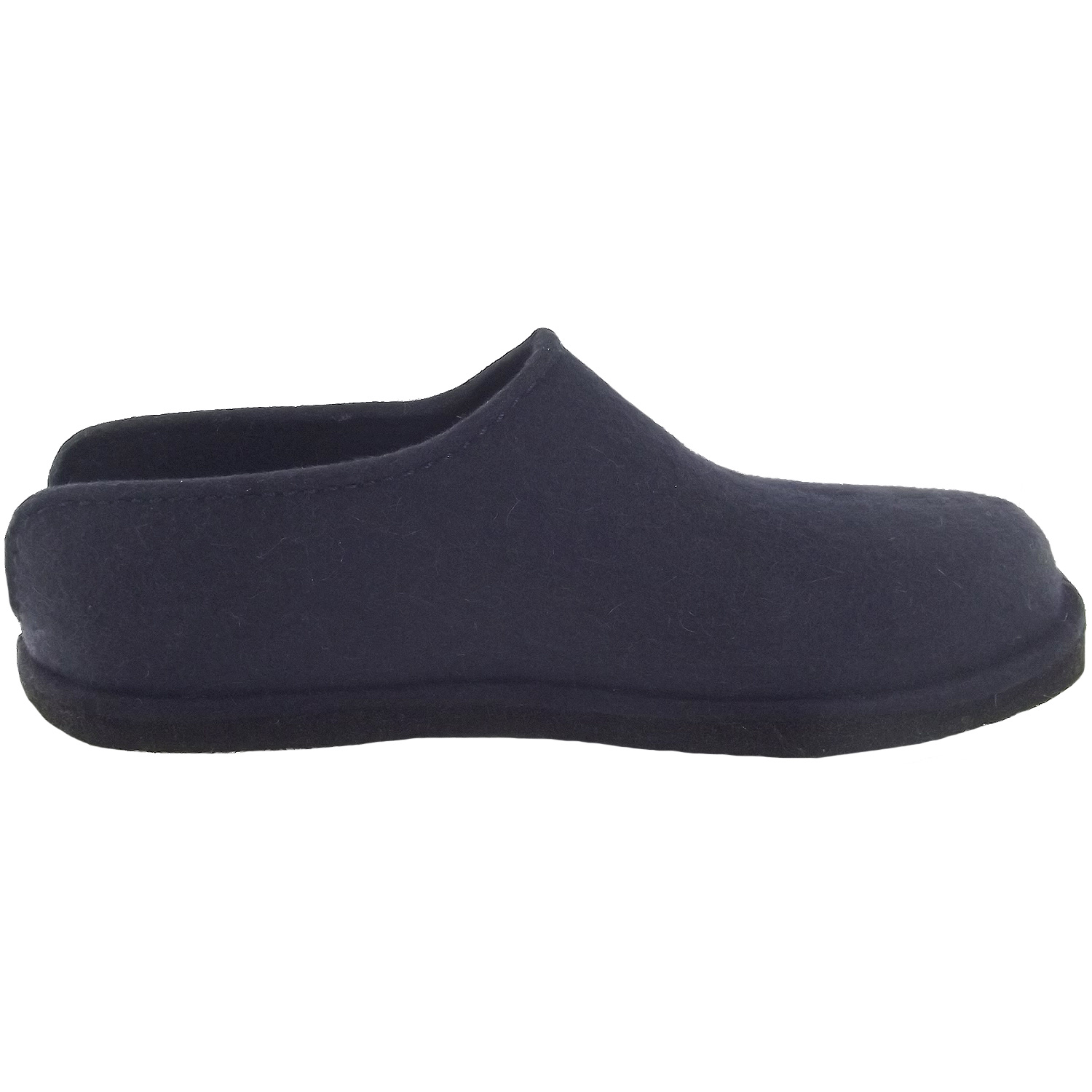 Haflinger - Flair Smily - Unisex Wollfilz-Pantoffel - mittelblau – Bild 2