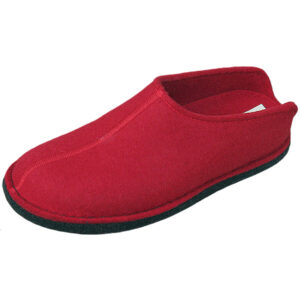 Haflinger - Flair Smily - Damen Wollfilz-Hausschuhe - rubinrot