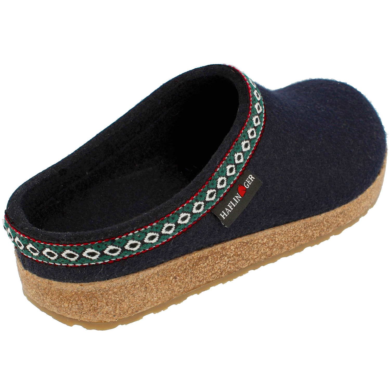Haflinger - Grizzly Franzl - Unisex Filz-Pantoffel - Schwarz – Bild 3