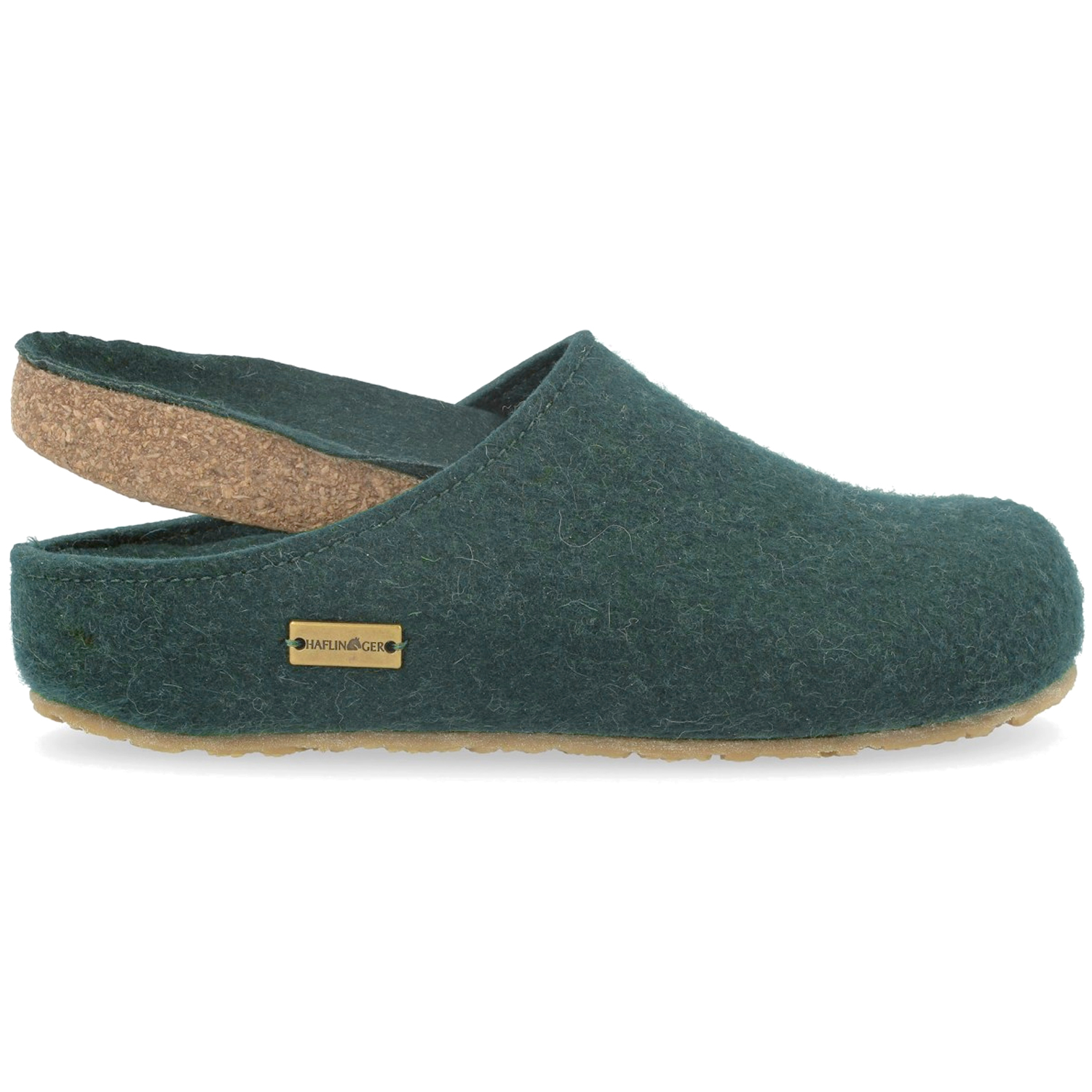 Haflinger - Grizzly Michl - Unisex Filz-Pantoffeln - Piniengrün – Bild 2