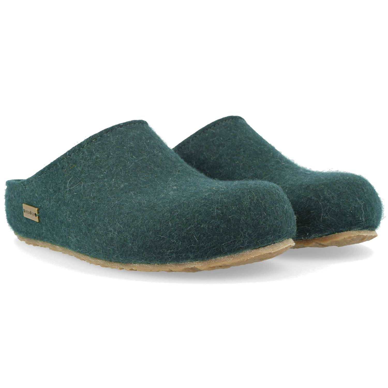 Haflinger - Grizzly Michl - Unisex Filz-Pantoffeln - Piniengrün – Bild 3