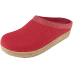 Haflinger - Grizzly Torben - Damen Pantoffeln - Rubin