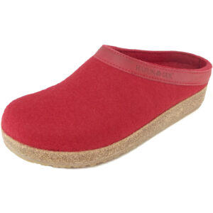 Haflinger - Grizzly Torben - Damen Pantoffeln - Rubin