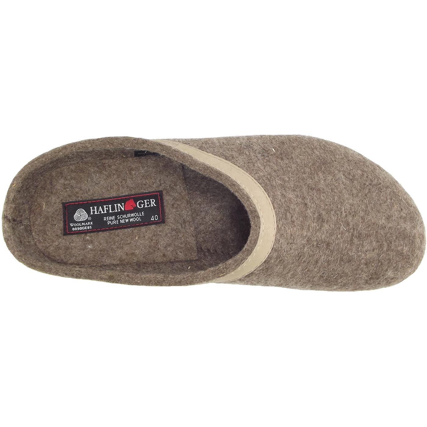Haflinger - Grizzly Torben - Unisex Pantoffeln - Beige (Torf) – Bild 3