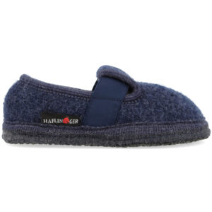Haflinger - Slipper Joschi - Kinder Hausschuhe - Dunkelblau (Jeans)
