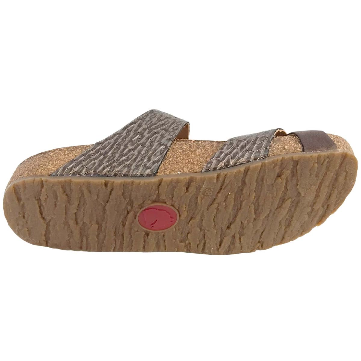 Haflinger - Juno - Damen Zehensteg-Sandale mit Korkfußbett - Braun – Bild 4