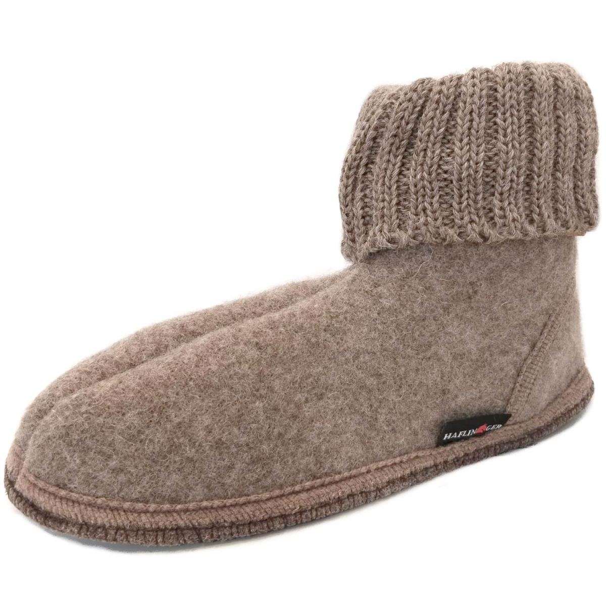 Haflinger - Karl - Unisex Hüttenschuhe aus Schurwolle - Beigemeliert – Bild 4