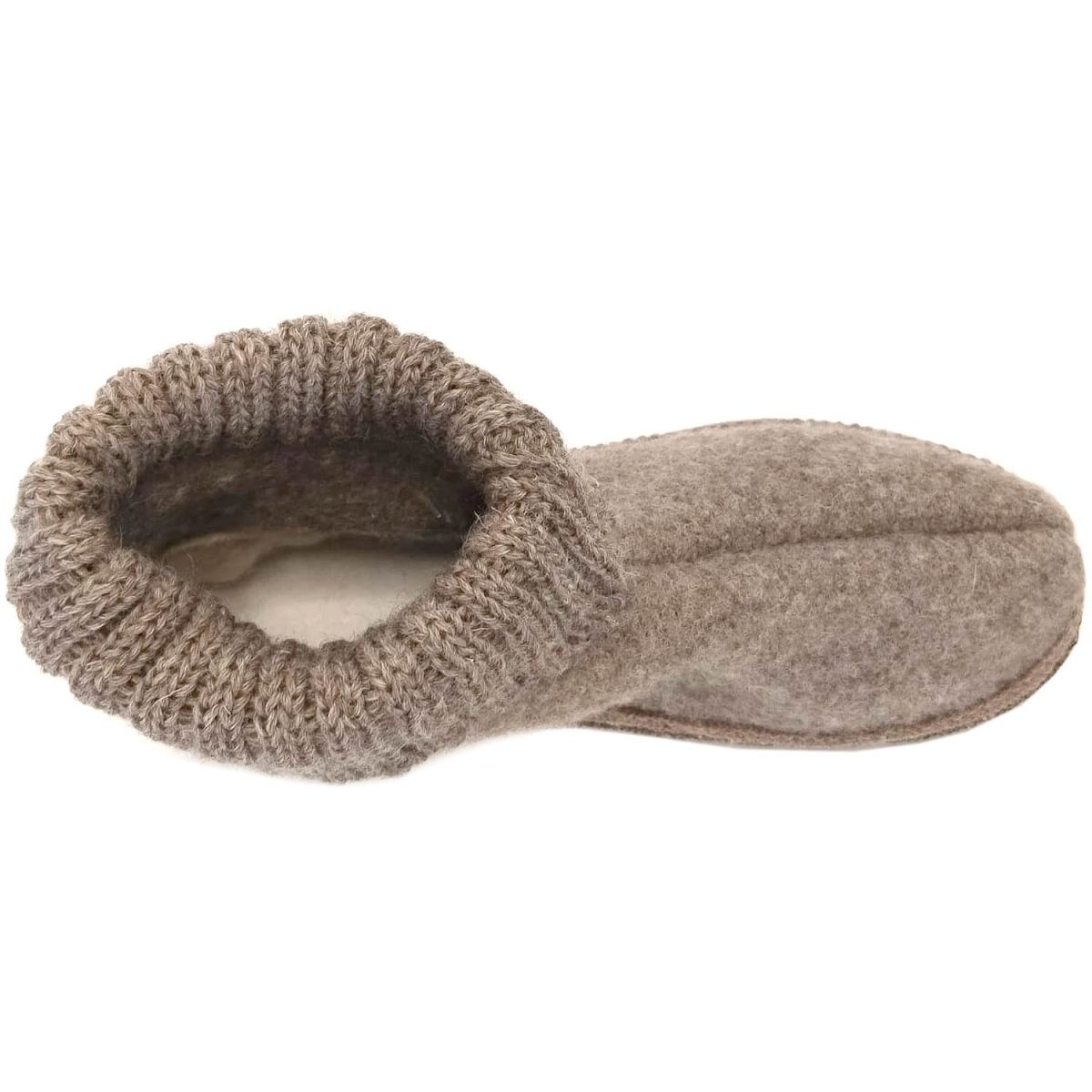 Haflinger - Karl - Unisex Hüttenschuhe aus Schurwolle - Beigemeliert – Bild 2