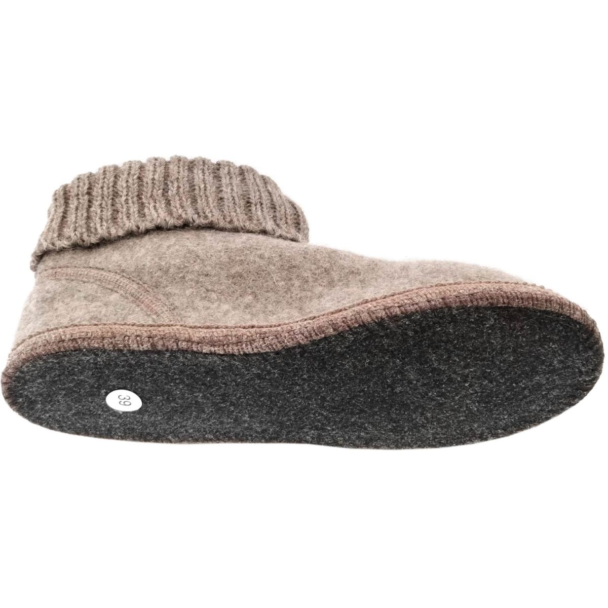 Haflinger - Karl - Unisex Hüttenschuhe aus Schurwolle - Beigemeliert – Bild 3