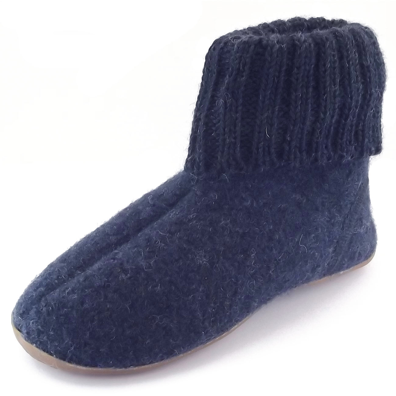 Haflinger - Everest Karlo - Kinder Hüttenschuhe - Mittelblau