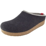 Haflinger - Grizzly Kris - Herren Pantoffel - Graphit/Grau
