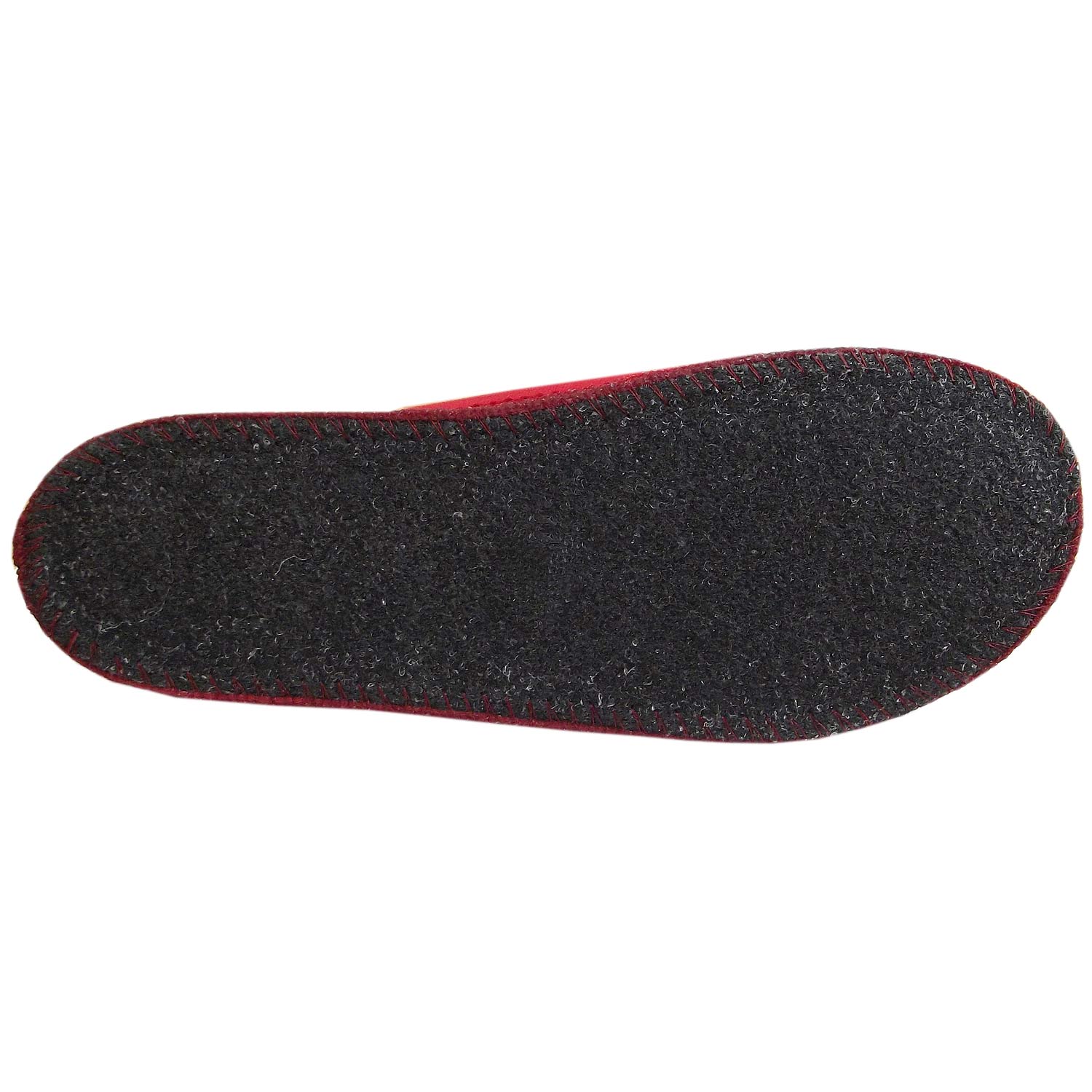 Haflinger - Pantoffel Cotty - Unisex Hausschuhe aus Baumwolle - Rot (Rubin) – Bild 3