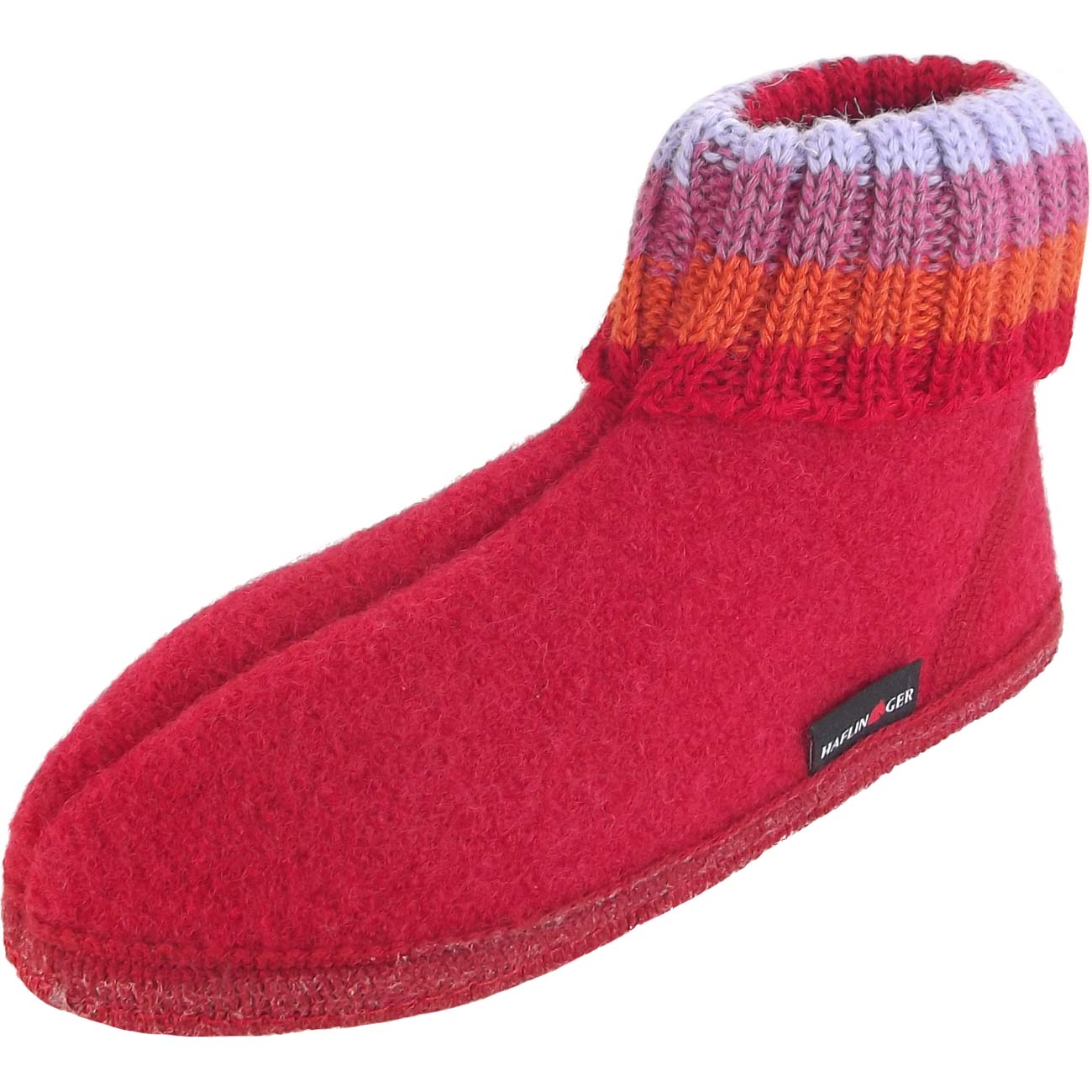 Haflinger - Paul - Damen Hüttenschuhe - Ziegelrot