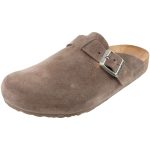 Haflinger - Porto - Unisex Lederclog mit Korkfußbett - Graubraun (Greige)