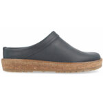 Haflinger - Travel-Classic - Unisex Komfort Leder-Pantoffel - Dunkelblau (Bali)