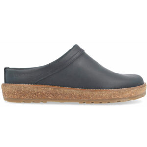 Haflinger - Travel-Classic - Unisex Komfort Leder-Pantoffel - Dunkelblau (Bali)
