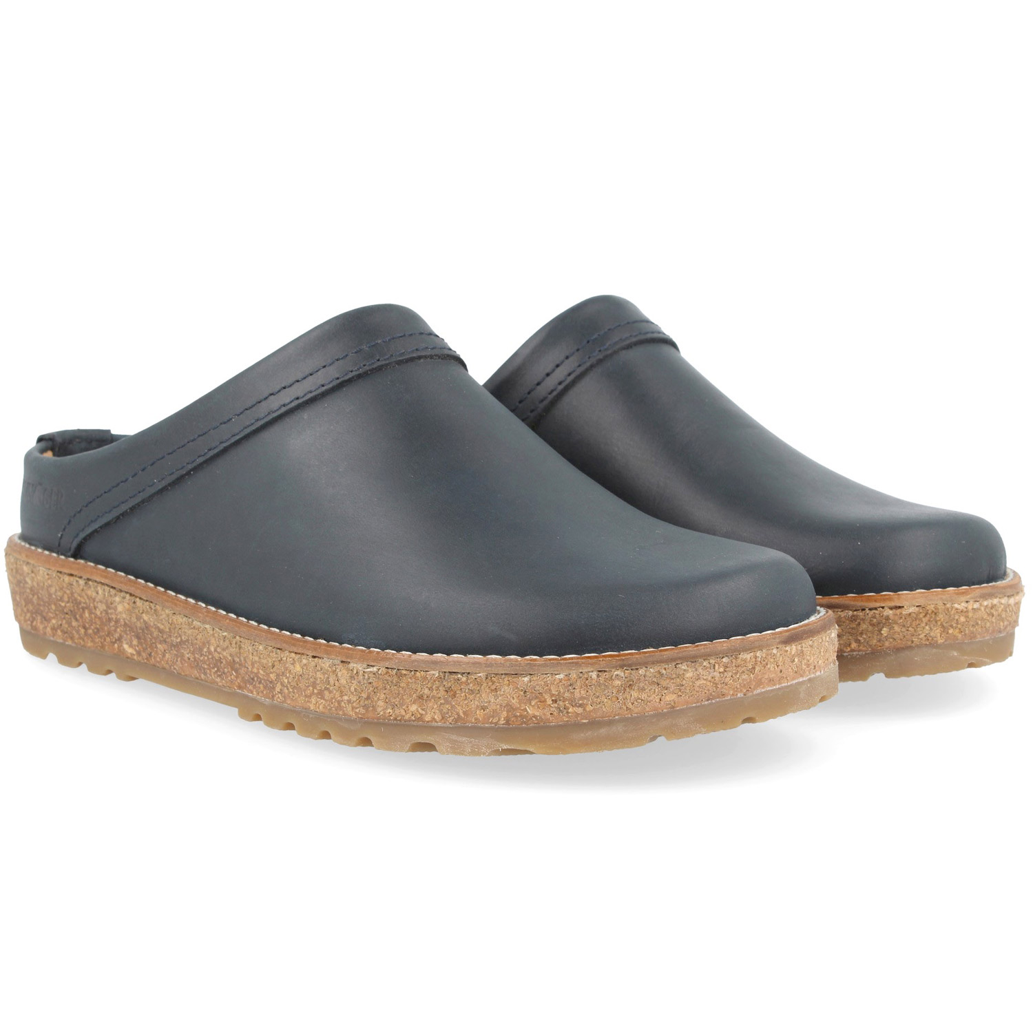 Haflinger - Travel-Classic - Unisex Komfort Leder-Pantoffel - Dunkelblau (Bali) – Bild 2