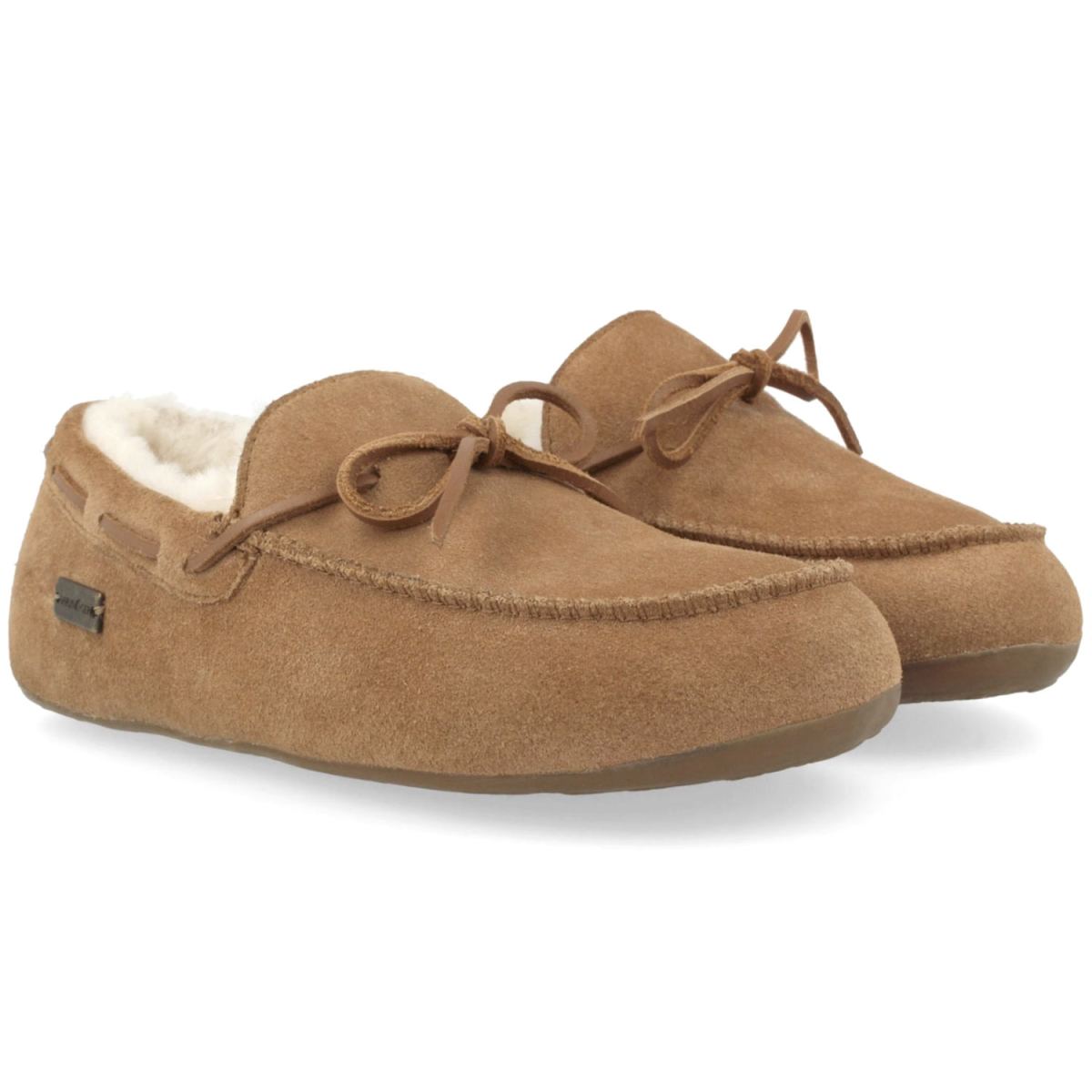 Haflinger - Yumah - Herren Lammfell-Mokassin mit Gummisohle - Chestnut – Bild 2
