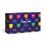 Happy Socks - Mixed Cat Socks Gift Set 3-Pack - Unisex Geschenk-Socken - Mehrfarbig/Katzenmotive