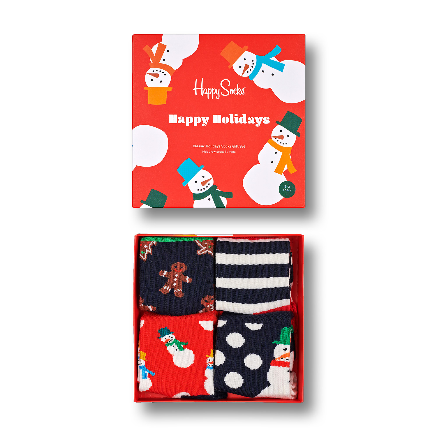 Happy Socks - Happy Holidays Kids Gift Box 4-Pack - Kinder Geschenk-Socken - Mehrfarbig – Bild 2