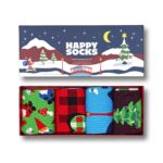 Happy Socks - Santas Workshop Socks Gift Set 4-Pack - Unisex Geschenksocken - Mehrfarbig