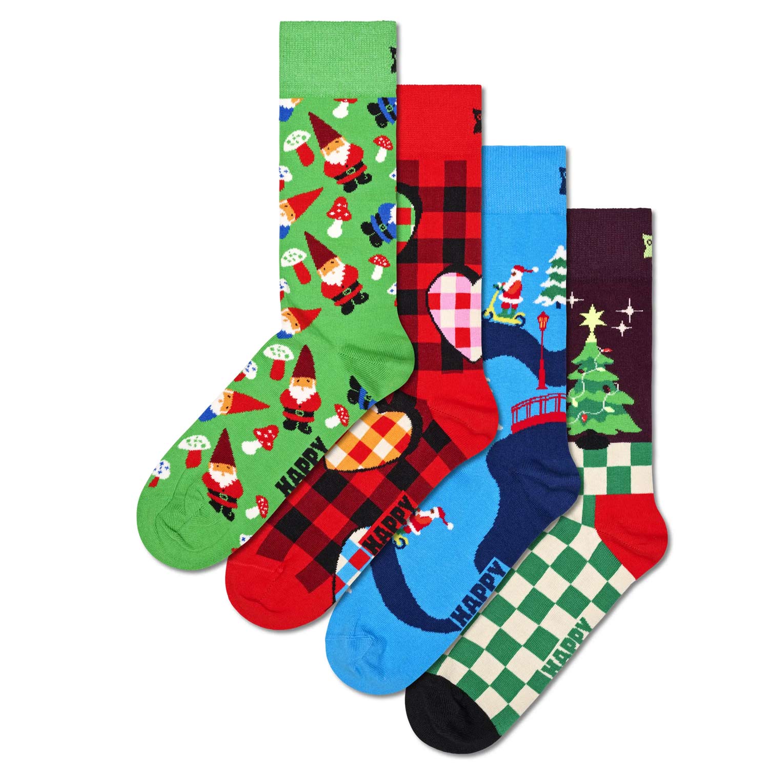 Happy Socks - Santas Workshop Socks Gift Set 4-Pack - Unisex Geschenksocken - Mehrfarbig – Bild 2
