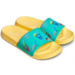 Happy Socks - Pool Slider Lemonade - Unisex Badesandalen - Gelb