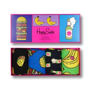 Happy Socks - Yummy Yummy Socks Gift Set 4-Pack - Unisex Geschenksocken - Mehrfarbig