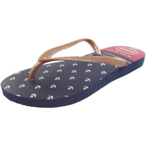 Havaianas - Kids Slim Nautical - Mädchen Zehenstegsandale - dunkelblau/rot (navy/red)