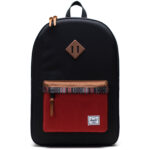 Herschel - Heritage - Unisex Rucksack - Black/Saddle/Ketchup