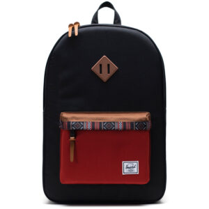 Herschel - Heritage - Unisex Rucksack - Black/Saddle/Ketchup